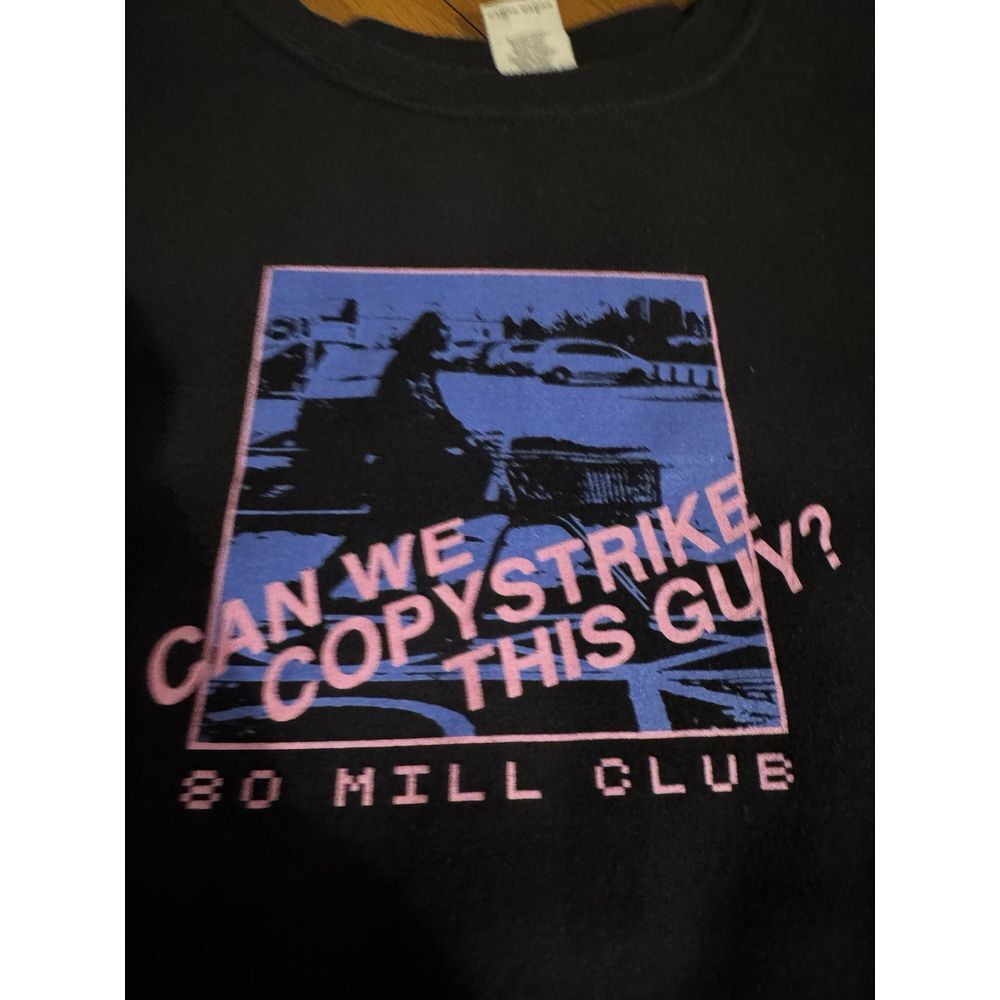 Pewdie Pie Can We Copystrike This Guy Sweatshirt 80 Mill‎ Club XXL 2XL Men's